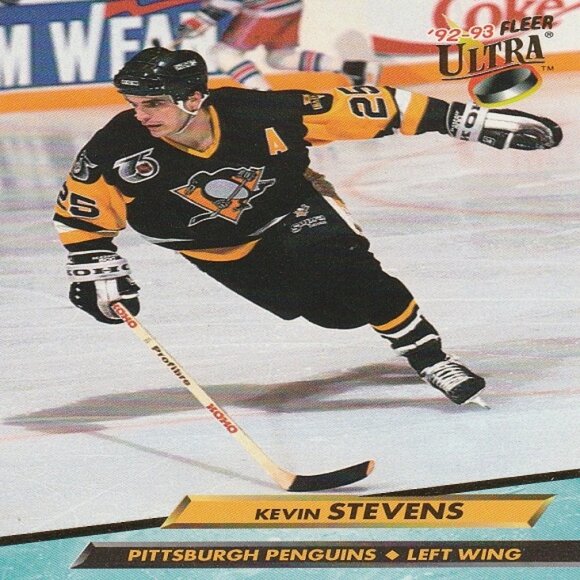 Kevin Stevens Pittsburgh Penguins NHL Hockey Card Collection  - 10 Card Set - Picture 2 of 11